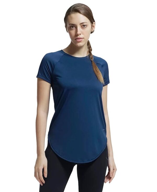 Jockey MW62 Women's Microfiber Round Neck Relaxed Fit T-Shirt with StayDry and StayFresh Treatment